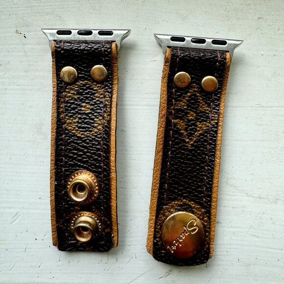 Spark*l Band - Upcycled Louis Vuitton Apple watch band - Picture 1 of 4